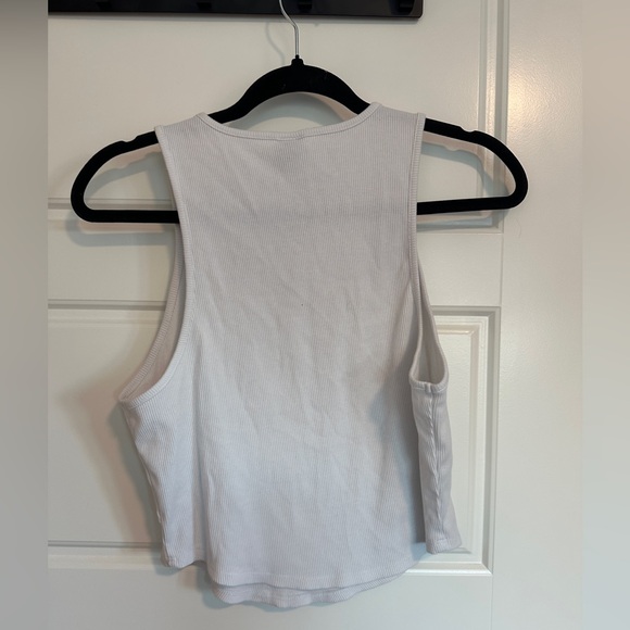 Wild Fable White Ribbed Tank Top - Picture 2 of 3